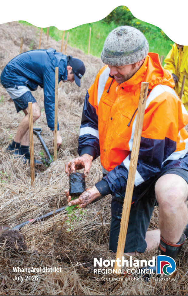 People planting.