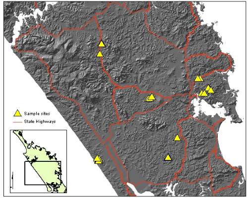 Description: Figure 42: Sample sites in soil monitoring programme.