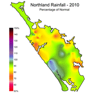 Rainfall trends 2010.